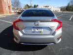 Rear view of a silver 2021 Honda Civic EX with South Carolina license plate
