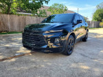 2019 Chevrolet Blazer LT in black, front view showcasing its sleek design and excellent condition for sale.