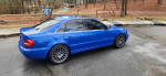 2001 Audi S4 in Rare Nogaro Blue with Black Leather, featuring Stage 3 upgrades and excellent reliability.
