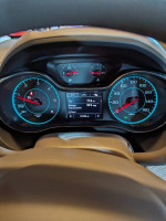 Dashboard display of a 2018 Chevrolet Cruze showing fuel economy and trip details.