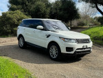 2016 Land Rover Range Rover Sport in Fuji White with panoramic roof and third row seating