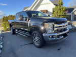 2018 Ford F350 XLT FX4 truck with leather interior, close-up view parked in a driveway