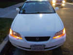 2000 Honda Accord EX-L in pearl white, showcasing excellent condition and clean exterior with California plates