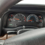 Dashboard of a 1999 Dodge Durango showing mileage of 78,185 and vehicle gauges.