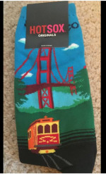 NEW HOTSOX San Francisco Cable Car Socks