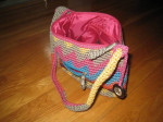 The SAK Multicolored Knit Handbag with Shoulder Strap!!!