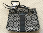Coach Signature Stripe Tote Shoulder Bag, 28504  - BRAND NEW WITH TAGS