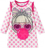 L.O.L. Surprise! Kids Girls Skater A-Line Dress Long Sleeve Crewneck S