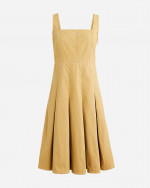 (NEW) (2 SIZES AVAILABLE) WOMEN’S J.CREW PLEATED A-LINE CHINO DRESS