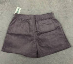 Vintage 1980s Corduroy High-Rise Shorts Gray Purple Brown Neutral