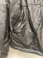 VINCE LAMB LEATHER REVERSIBLE HOODED JACKET
