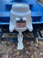 Rowboat 14’ Aluminum w/Motor and Trailer Johnson 5-1/2 HP Sea-Horse