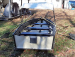 12' Portabote foldup boat w/ 2 motors & accessories