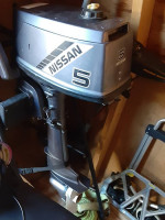 12' Portabote foldup boat w/ 2 motors & accessories