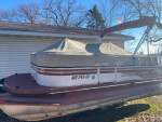 EXCELLENT CONDITION! Crestliner Pontoon with 40HP Mercury and trailer!