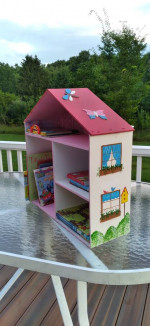 Handcrafted Dollhouse Bookcase