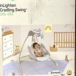 Ingenuity InLighten 6-Speed Foldable Baby Swing with Light Up Mobile