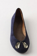 NEW $328 ANTHROPOLOGIE Trinket Pilcro Letterpress Suede Flats Shoes 8