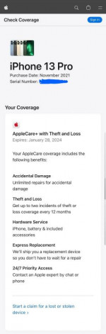 iPhone 13 Pro 256 GB Unlocked with AppleCare+