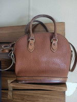 Vintage DOONEY & BOURKE Caramel Brown Pebble Leather Norfolk Bag