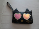 Purse Kitty - Clutch/Crossbody Bag - with Power Bank - Black - Adjusta