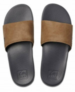 Reef Men's One Slide Sandals US Size 9 Grey / Tan - BRAND NEW WITH TAG