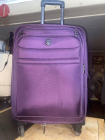 TPRC Purple Carry On Size 4 Wheel Spinner Luggage Travel Bag Suitcase