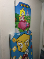 Nintendo Super Mario & Princess Peach Canvas Wall Picture NES SNES N64